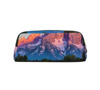BBEXJIGY Grand Teton - Pochette de rangement polyvalente - Motif parc national - Trousse de maquillage - Pour voyage, bureau, petits objets, doré, One Size