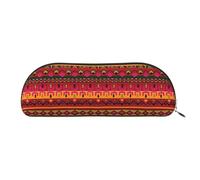 BBEXJIGY Mini sac de rangement élégant pour crayons à sourcils et petits essentiels Motif art populaire mexicain Boho, doré, One Size