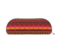 BBEXJIGY Mini sac de rangement élégant pour crayons à sourcils et petits essentiels Motif art populaire mexicain Boho, Argenté, One Size