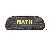 BBEXJIGY Mini sac de rangement élégant pour crayons à sourcils et petits essentiels Motif mathématiques, Argenté, One Size