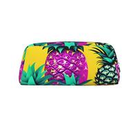 BBEXJIGY Pochette de rangement polyvalente avec imprimé ananas coloré pour le voyage, le bureau, les petits articles, Argenté, One Size