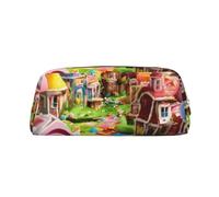 BBEXJIGY Pochette de rangement polyvalente avec imprimé Candy Land - Trousse de maquillage - Pour voyage, bureau, petits articles, doré, One Size