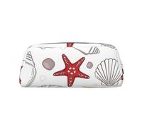 BBEXJIGY Pochette de rangement polyvalente avec imprimé coquillages et étoiles de mer - Sac de maquillage pour le bureau et les petits articles, Argenté, One Size