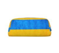 BBEXJIGY Pochette de rangement polyvalente avec imprimé drapeau ukrainien, trousse de maquillage, sac de voyage, de bureau, de petits articles, doré, One Size