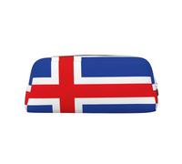 BBEXJIGY Pochette de rangement polyvalente avec motif drapeau de l'Islande - Trousse de maquillage - Pour voyage, bureau, petits articles, Argenté, One Size