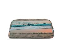 BBEXJIGY Pochette de rangement polyvalente sur le thème de la plage et du coucher de soleil - Sac de rangement pour petits articles de bureau, Argenté, One Size