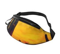 BBEXJIGY Sac banane multifonction imprimé cactus dans le désert - Votre bon compagnon pour la randonnée, les voyages et la course à pied, noir, One Size