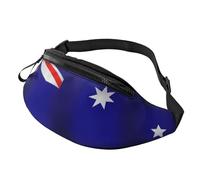 BBEXJIGY Sac banane multifonction imprimé drapeau australien - Votre bon compagnon pour la randonnée, les voyages et la course à pied, noir, One Size