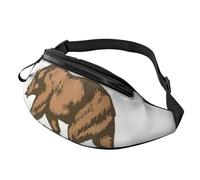 BBEXJIGY Sac banane multifonction imprimé drapeau de l'État de Californie - Votre bon compagnon pour la randonnée, les voyages et la course à pied, noir, One Size