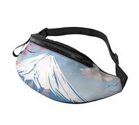 BBEXJIGY Sac banane multifonction imprimé paysage du Japon Mount Fuji - Votre bon compagnon pour la randonnée, les voyages et la course à pied, noir, One Size