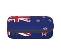 BBEXJIGY Sac de rangement de maquillage grande capacité avec drapeau de la Nouvelle-Zélande : conçu pour les crayons à sourcils, noir, One Size