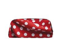 BBEXJIGY Sac de rangement polyvalent avec imprimé à pois rouges et blancs - Sac de rangement de voyage ou de bureau pour petits objets, Argenté, One Size