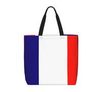 BBEXJIGY Sac fourre-tout portable pour femme avec imprimé drapeau français - Grand sac de courses pour la plage, les voyages, la salle de sport | Sac à main d'été