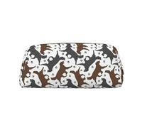 BBEXJIGY Trotting Pochette de rangement polyvalente avec revêtement plat Motif empreintes de pattes Sac de maquillage Voyage Bureau Petit Objets Organisateur Sac, doré, One Size