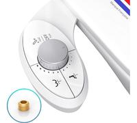 BbfStyle - Marque Française - Kit Bidet WC Japonais pour l'hygiène intime - Double Jet - Compatible WC Aux Normes Françaises - Pour une arrivée d'eau à Gauche ou à Droite - en ABS - Taharat -