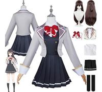 bbganlian Anime Alya Sometimes Hides Her Feelings in Russian Cosplay Costume Tenue Suou Yuki Uniforme Ensemble Complet Halloween Fête Carnaval Habiller avec Perruque pour Femme (XL)
