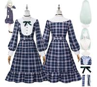 bbganlian Anime Ban‘G Dream Wakaba Mutsumi Cosplay Costume Tenue Sakiko Togawa Jeu de Rôle Uniforme Ensemble Complet Halloween Fête Carnaval Habiller avec Perruque pour Femmes (XS)
