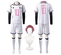 bbganlian Anime Blue Lock Itoshi Sae Cosplay Costume Tenue Michael Kaiser Jeu de Rôle Uniforme Ensemble Complet Halloween Carnaval Fête Habiller avec Perruque pour Hommes (S)