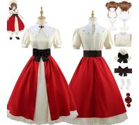 bbganlian Anime Cardcaptor Sakura Kinomoto Sakura Cosplay Costume Tenue Jeu de Rôle Uniforme Ensemble Complet Halloween Fête Carnaval Habiller avec Perruque Chapeau pour Femmes (XL)