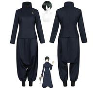 bbganlian Anime Jujutsu Kaisen Zenin Mai Cosplay Costume Tenue Zenin Maki Iori Utahime Uniforme Ensemble Complet Halloween Carnaval Fête Habiller avec Perruque pour Femmes Filles (XXL)