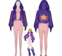 bbganlian Anime One Piece Egghead Island Lilith York Cosplay Costume Tenue Monkey D. Luffy Jeu de Rôle Uniforme Ensemble Complet Halloween Fête Carnaval Habiller pour Femmes (S)