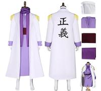 bbganlian Anime One Piece Issho Cosplay Costume Tenue Monkey D Luffy Portgas D Ace Jeu de Rôle Uniforme Ensemble Complet Halloween Carnaval Fête Habiller pour Hommes (XXL)