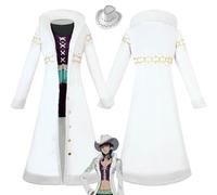 bbganlian Anime One Piece Nico Robin Cosplay Costume Tenue Monkey D. Luffy Jeu de Rôle Uniforme Ensemble Complet Halloween Carnaval Fête Habiller avec Chapeau pour Femmes (S)