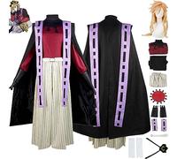 bbganlian Anime Personnage Douma Cosplay Costume Tenue Iguro Obanai Jeu de Rôle Uniforme Ensemble Complet Halloween Fête Carnaval Habiller avec Perruque Chapeau pour Hommes (M)