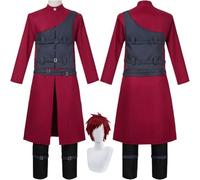 bbganlian Anime Personnage Gaara Cosplay Costume Tenu Tsunade Haruno Sakura Jeu de Rôle Uniforme Ensemble Complet Halloween Carnaval Fête Habiller avec Perruque pour Hommes (XXL)