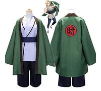 bbganlian Anime Personnage Tsunade Cosplay Costume Tenu Haruno Sakura Jeu de Rôle Vert Uniforme Ensemble Complet Halloween Carnaval Fête Habiller pour Femmes (XXL)