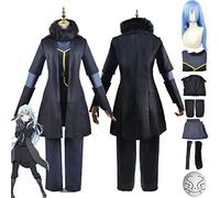 bbganlian Anime That Time I Got Reincarated As A Slime Rimuru Tempest Cosplay Costume Tenue Jeu de Rôle Uniforme Ensemble Complet Halloween Fête Habiller avec Perruque pour Femmes (M)