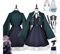 bbganlian Honkai Star Rail Firefly Nouvelle Peau Cosplay Costume Tenue Personnage du jeu Uniforme Ensemble Complet Halloween Fête Carnaval Habiller avec Perruque pour Femmes (XS)