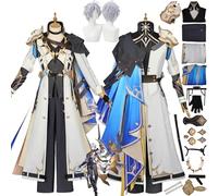 bbganlian Honkai Star Rail Phainon Cosplay Costume Tenue Personnage du jeu Anaxagoras Castorice Uniforme Ensemble Complet Halloween Fête Carnaval Habiller avec Perruque pour Hommes (M)