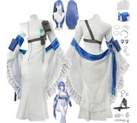 bbganlian NIKKE The Goddess of Victory Arcana Cosplay Costume Tenue Brady Personnage du jeu Uniforme Ensemble Complet Halloween Carnaval Fête Habiller avec Perruque pour Femmes (XL)