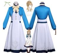 bbganlian The Secret of Silent Witch Moncia Everett Cosplay Costume Tenue Jeu de Rôle Uniforme Ensemble Complet Halloween Fête Carnaval Habiller avec Perruque Coiffe pour Femmes (XS)