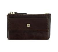 bugatti Neaples étui à clés en cuir de vachette, organiseur de clés avec compartiment à monnaie, marron