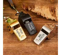 BBGDP Sifflets Personnalisés avec Texte Gravé, Sifflet De Sport avec Cordon, Cadeaux Souvenirs D'équipe for Les Joueurs, Coffret Cadeau Souvenir De Tournoi Personnalisé