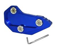 BBIGTIFWX Support Béquille Moto pour B&MW R1200RS R1200R R1200 RS/R 2015-2018 Moto CNC Béquille Pied Béquille Latérale Extension Agrandir Plaque De Support De Coussin(Blue)