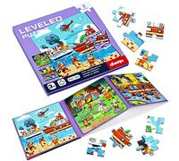 BBLIKE Jouet Magnétique Montessori pour Enfants, Puzzle Quiet Book, Livre Éducatif Précoce, Jeu Interactif Assorti pour 2 3 4 Ans