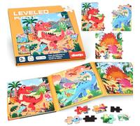 BBLIKE Puzzle Magnétique Enfant 2 3 4 Ans, Montessori Puzzle Enfant des Dinosaures, Voitures, Animaux et Bien d'autres Choses. Jeu Voiture Enfant Voyage, Cadeau Éducatif pour Garçons et Filles