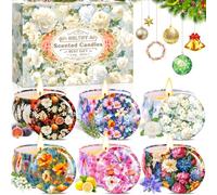 BBLTIFF 6 Pièces Bougies Parfumée, Coffret Bougies Parfumées Cadeau, Bougie Decorative, Cire de Soja Naturelles Pour Le Bain, Le Yoga, Le Mariage, Noël, Les Cadeaux D'anniversaire (6 Parfums)