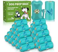 BBLTIFF 600pcs Sac a Crottes Chien, Sac a Caca Pour Chien Avec Distributeur, Sac Caca Chien, Sac Ramasse Crotte Anti-Fuite et Très épais, Grande Capacité, Pour Les Promenades et Les Voyages (Bleu)