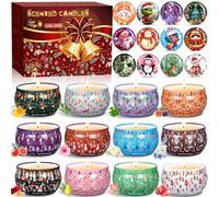 BBLTIFF Bougie Parfumées, 12 Pièces Coffret Bougies Parfumées Cadeau, Bougie Decorative, Cire de Soja Naturelle Bougies Parfumées Noel, pour Noël, Les Anniversaires, La Saint-Valentin