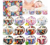 BBLTIFF Bougies Parfumée, 12 Pièces Coffret Bougies Parfumées Cadeau, Bougie Decorative, Cire de Soja Naturelles Pour Le Bain, Le Yoga, Le Mariage, Noël, Les Cadeaux D'anniversaire (12 Parfums)