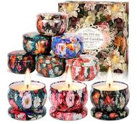 BBLTIFF Bougies Parfumée, 9 Pièces Coffret Bougies Parfumées Cadeau, Bougie Decorative, Cire de Soja Naturelles Pour Le Bain, Le Yoga, Le Mariage, Noël, Les Cadeaux D'anniversaire (9 Parfums)