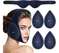 BBLTIFF Poche de Glace de Dents Sagesse, 4 Packs de Poche de Gel Chaud Froid Réutilisable, Poche de Glace en Gel Visage pour TMJ, Mâchoire, le Visage, Soulagement de la Douleur Après une Chirurgie