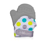 bblüv Glüv Silicone Teething Mittens for Babies with Opposable Thumb - Grey