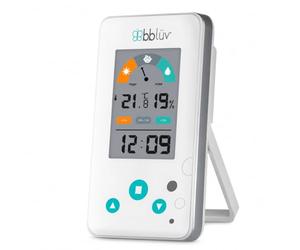 bblüv - Igrö - Thermomètre et hygromètre numérique 2 en 1 pour chambre de bébé - Moniteur précis d'humidité et de température avec écran LCD, indicateur de confort et fonction horloge