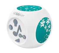 bblüv - Kübe - Veilleuse Musicale et Lumineuse - 15 Sons et Mélodies avec Capteur Sonore - Blanc et Bleu