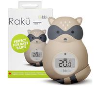 bblüv Raku - 3-in-1 - Baby Bath Thermometer °C/°F - Floating Water & Room Thermometer - Infant Baby Bath Essentials